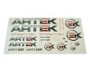 Artek Racing matricaszett (24db - 44x23cm - piros / szürke) Artek Racing matricaszett (24db - 44x23cm - piros / szürke)