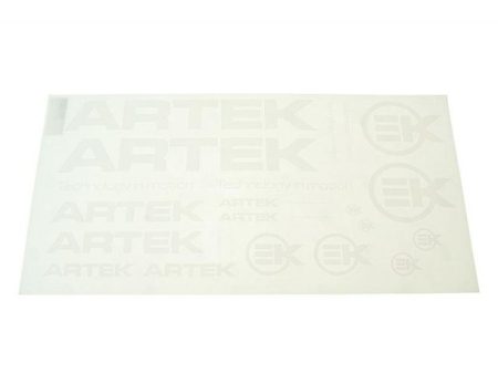 Artek Racing matricaszett (24db - 44x23cm - fehér)