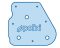 Polini Racing Blue Filter DL légszűrőszivacs (Aprilia SR)